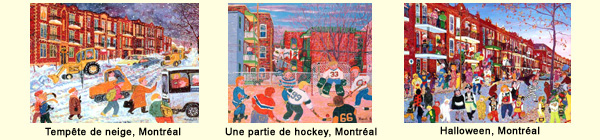 Tempte de neige, Une partie de hockey, Halloween