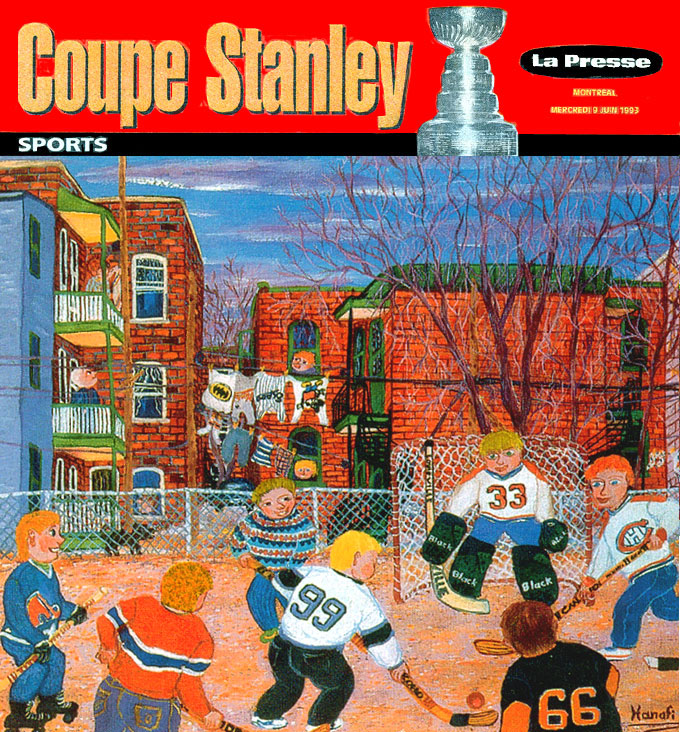 Hanafi - La page couverture du Cahier des Sports - La Presse