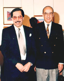 Vernissage - Hanafi et Hachem Ben Achour, ancien Consul de Tunisie  Montral
