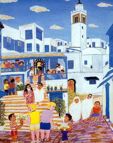 Sidi Bou Sad, caf des nattes