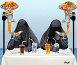 Restaurant pour les niqabées
