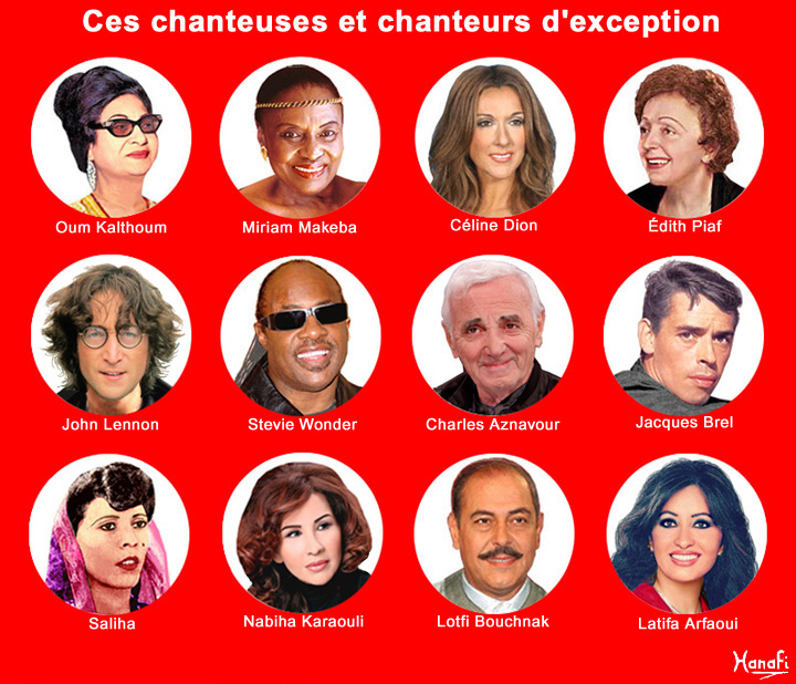 Ces chanteuses et chanteurs d'exception