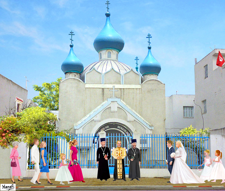 L'glise Saint-Alexandre-Nevski  Bizerte en Tunisie